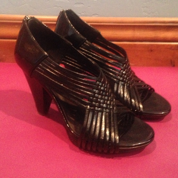 Black Strappy Heels