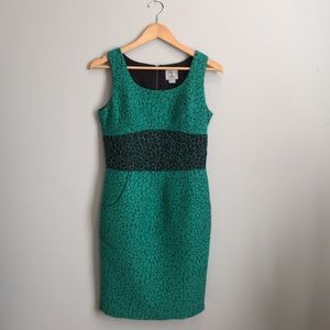 Anthropologie Maeve Daisy Sheath Dress, Green