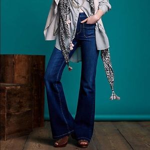 Anthropologie High-Rise Pilcro Superscript Flare