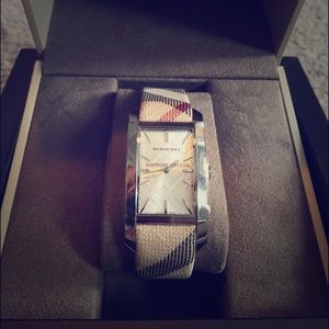 Women's Burberry Heritage Nova check strap watch