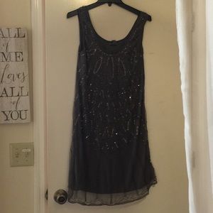 Vintage style beaded shift dress