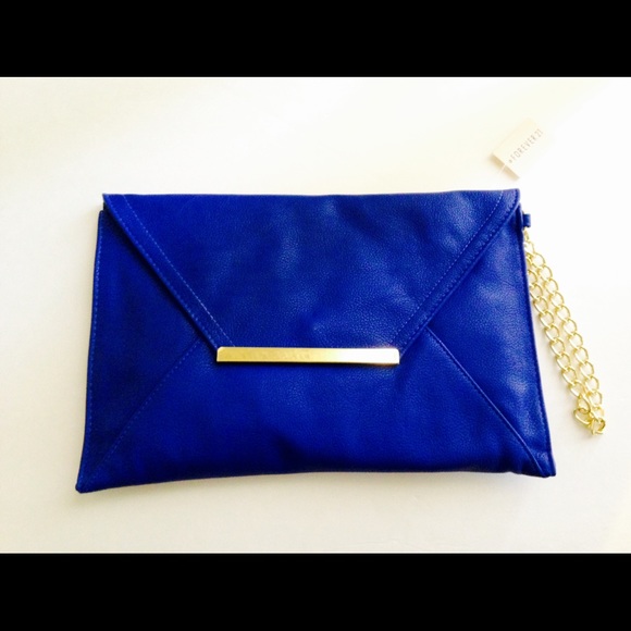 Forever 21 blue clutch