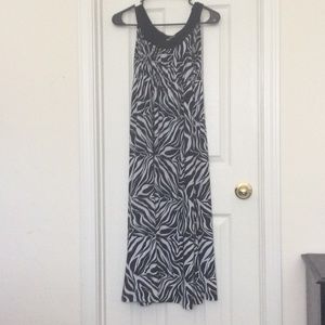 Zebra print Maxi dress