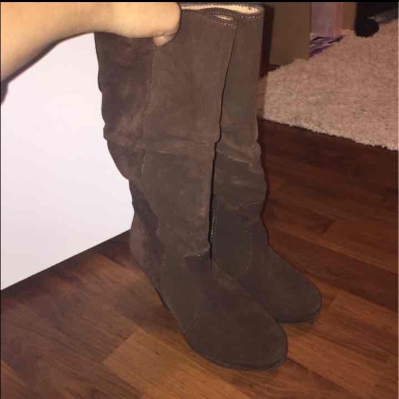 Brown Suede Boots