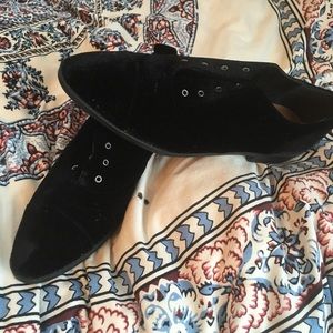 Nasty Gal Velvet Loafers