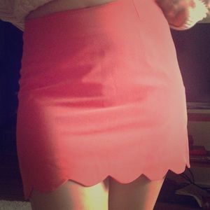 Asos Scallop-Hem Mini Skirt - Size 2
