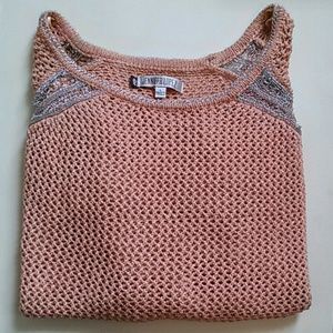 Beautiful salmon/peach knit sweater