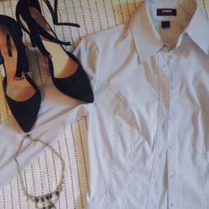 ❄️Winter Sale❄️ Express Strech Light Blue Blouse