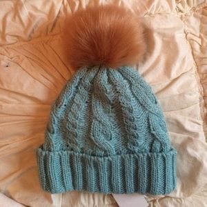 Anthropologie Pom Pom Hat