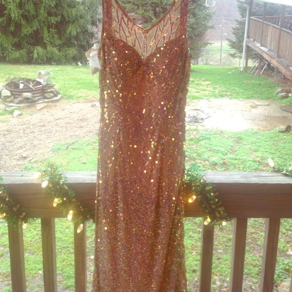 Nude Crystal Prom Dress 2014 - Picture 1 of 4
