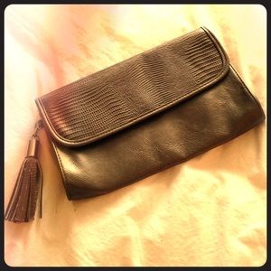 Merona with faux snakeskin in bronze color