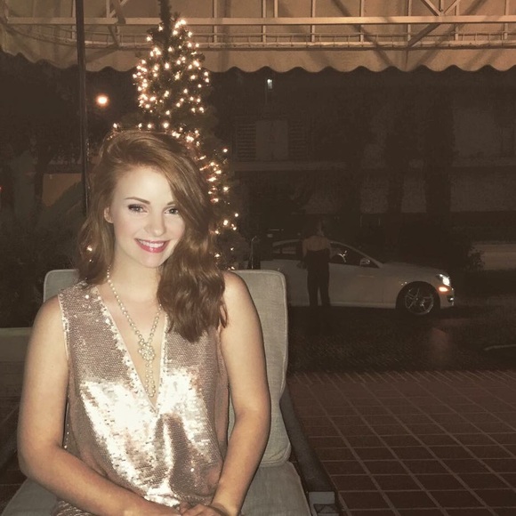 🔴SOLD🔴Rose gold shimmer dress