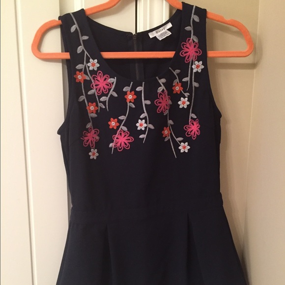 Esley blue peplum top size small.