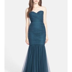 Amsale mermaid dress. Color teal. Used once
