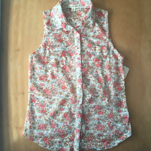 Zenana Outfitters Floral Print Lace Button Up