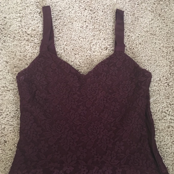 Free People maroon & black ombré lace dress - Picture 2 of 4