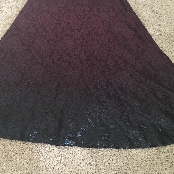 Free People maroon & black ombré lace dress - Picture 3 of 4