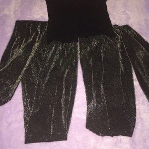 Sparkle grey tights