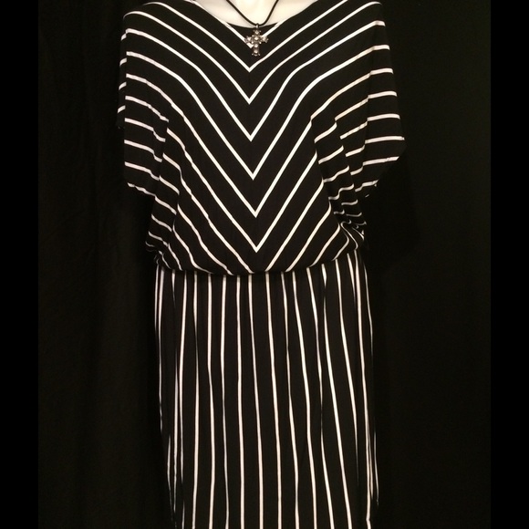 Black and white dress