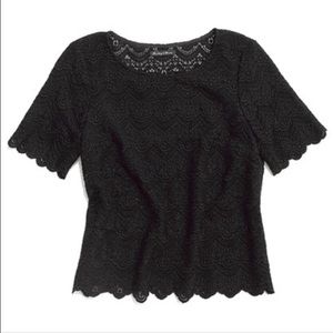 Madewell Scallop Lace top