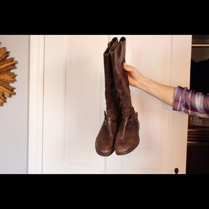 Cole Haan Brown Leather Riding Boots