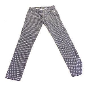 AG gray polka-dot corduroys
