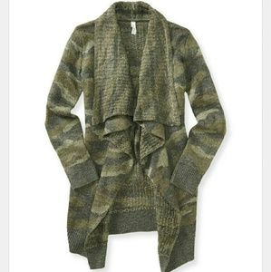 Camo Knit Cardigan