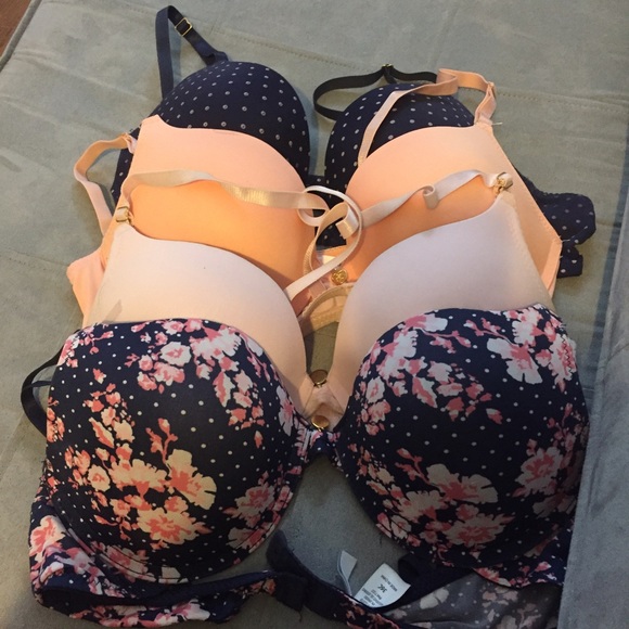 Four Push-Up Bras, size 36C