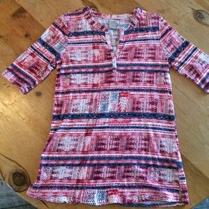 Lucky Brand tunic style tee. Size small.
