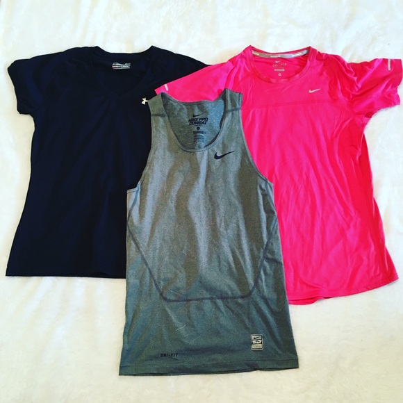 Nike Tops - Final Price! Nike & Under Armour Athletic Tops