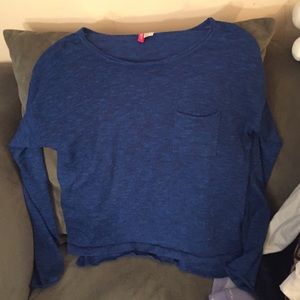 Heathered blue long sleeve