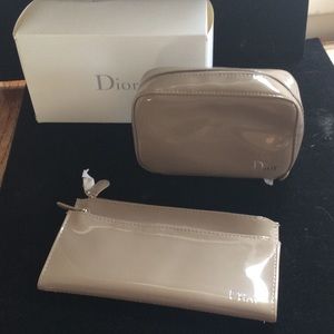 PRICE DROP Christian Dior Make Up Bags.  NWOT. 12