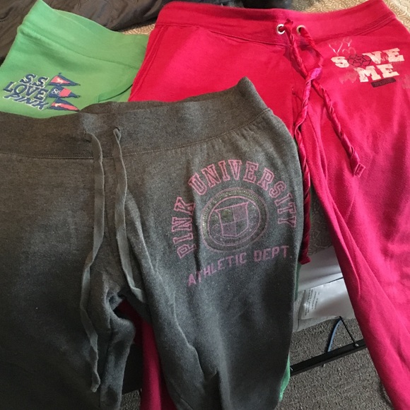 Victoria's Secret Pink Sweatpants Bundle.