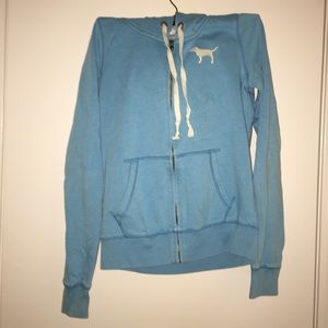 victoria's secret PINK blue sweatshirt