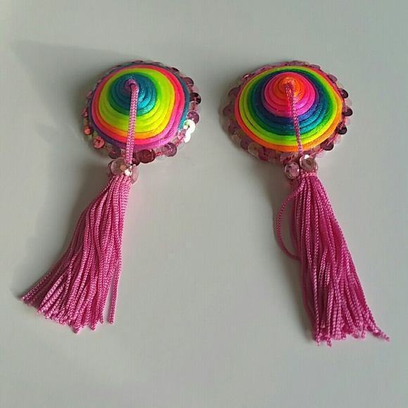 Ridiculously Awesome Rainbow Pasties with Tassles!
