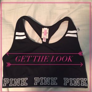 BRAND NWT PINK sports bra racerback
