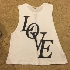 Muscle tank white