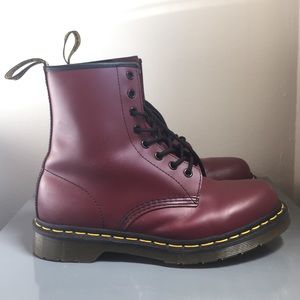 Doc Marten's Classic Combat Boot in Maroon