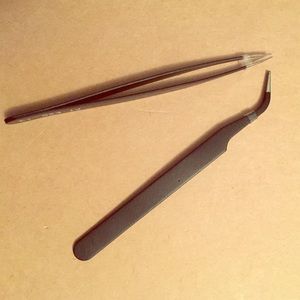 NWOT Thin Tweezers (straight and hooked)