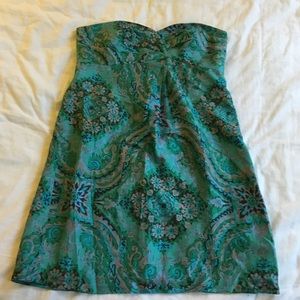 Jcrew silk strapless dress size 12