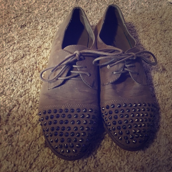 Size 8.5 studded shoes
