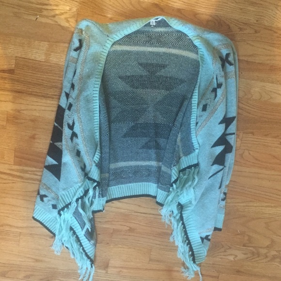 Blue tribal Cardigan