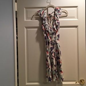Silk floral dress