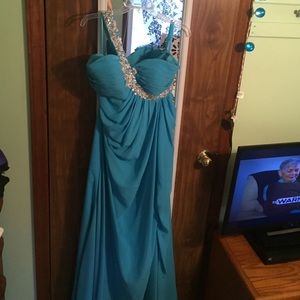 Turquoise formal dress