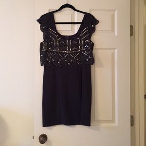 American eagle sequin top dress. Color navy.