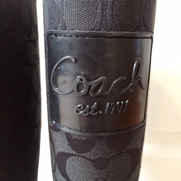 Black Coach Rain Boots - Picture 4 of 4