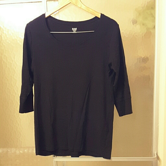 a.n.a, 3/4 Length Sleeve, XL, Black Shirt