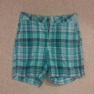 Blue Plaid Shorts