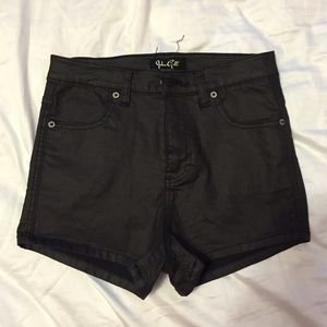 Brandy Melville black disco shorts