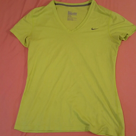 Lime green Nike workout top